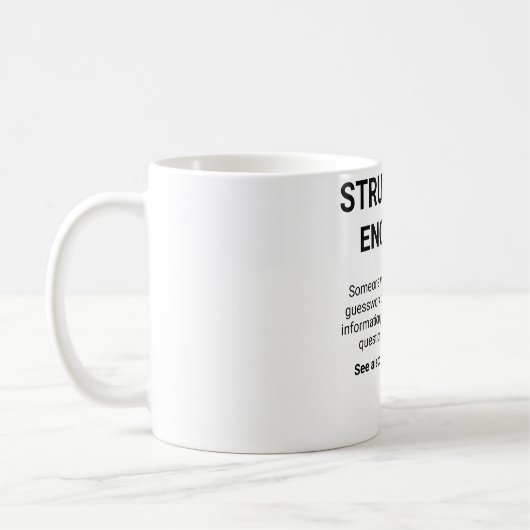 構造技術者定義名詞MUG コーヒーマグカップ (左)