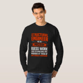 構造技術者建築民事建物En Tシャツ (正面フル)