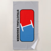 構造技術者連盟 ビーチタオル (正面)