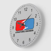 構造技術者連盟 ラージ壁時計 (傾斜)