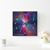 構造構造色 スクエア壁時計 (ホーム)