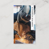 構造溶接機フォトQRコードビジネスカード 名刺 (正面)