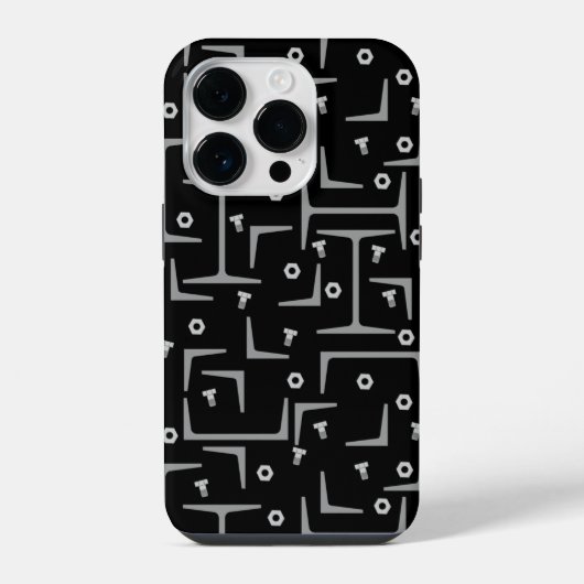 構造用鋼パターン iPhoneケース (裏面)