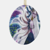 構造色の円形のオーナメント セラミックオーナメント (右)