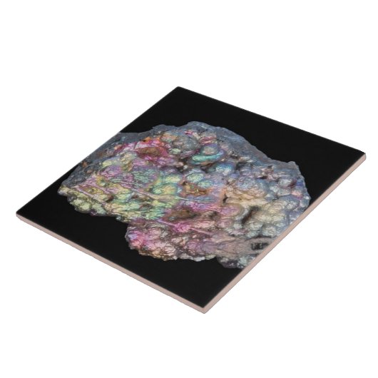 構造色を示す針鉄鉱 タイル (側面)