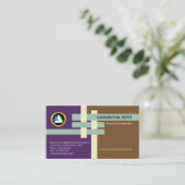 構造連結の接合箇所の設計 名刺 (スタンド正面)