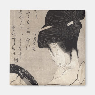 構造、c.1795-96を適用している若い女性 マグネット