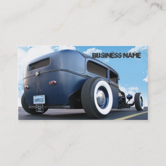 槌で打たれる 名刺 (正面)