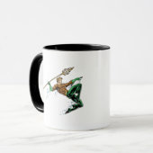 槍で突き出たアクアマン マグカップ (正面左)