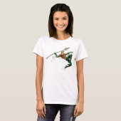 槍で突き出たアクアマン Tシャツ (正面フル)