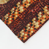 槍に乗ったヒョウのギリシャのモザイクのあるディオニュソス フリースブランケット (角)