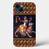 槍に乗ったヒョウのギリシャのモザイクのあるディオニュソス Case-Mate iPhoneケース (裏面)