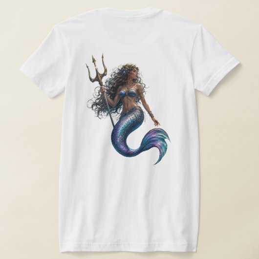 槍を持つセイレーン Tシャツ (レイダウン裏面)