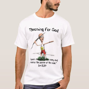 槍投げ選手のTシャツ(クリスチャン) Tシャツ