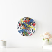 槍日本の入れデザイン ラウンド壁時計 (ホーム)