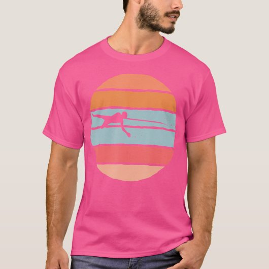 槍釣り魚狩りフリー潜水漁師 Tシャツ (正面)