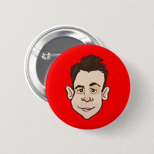 槍 缶バッジ (正面&裏面)