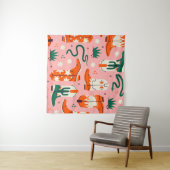 様々なカウボーイブーツパターン タペストリー (インサイチュ(横))