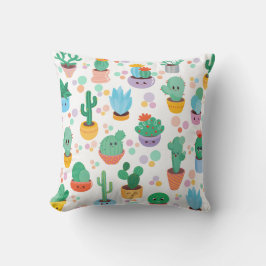 様々なカラフルポットの可愛い&漫画のサボテン クッション