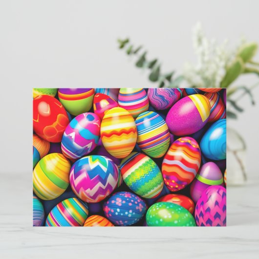 様々なカラフルレトロイースターエッグ シーズンカード (スタンド正面)