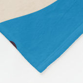 様々なカラフル溶け笑顔の顔。溶岩ランプ フリースブランケット (角)