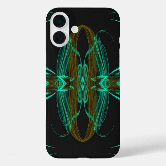 様々なケースに対応するグリーンフラクタル Case-Mate iPhoneケース (裏面)