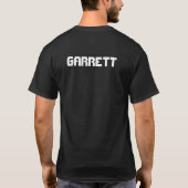 様々なサイズのホワイト幾何学円 Tシャツ (裏面)