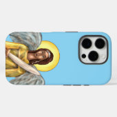 様々なサイズのiPhoneケース 聖ミカエル Case-Mate iPhoneケース (裏面 (横))