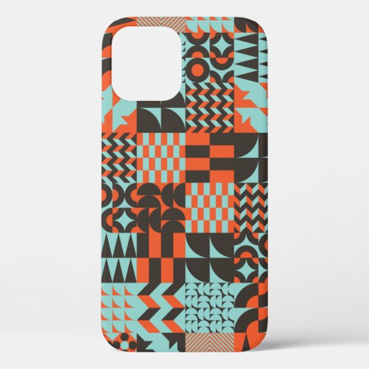 様々なジオメトリを持つモザイクシームレスデザイン Case-Mate iPhoneケース (裏面)