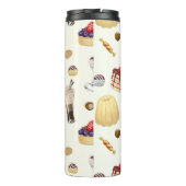 様々なデザートと甘いパターン。 タンブラー (裏面)