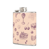 様々なデザートと甘いパターン。 フラスク (左)