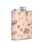 様々なデザートと甘いパターン。 フラスク (右)