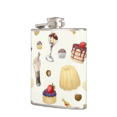 様々なデザートと甘いパターン。 フラスク (左)