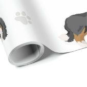 様々なドードル犬を使ったギフトラッピング紙 ラッピングペーパー (ロールコーナー)