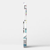 様々なヴィンテージカセットプレーヤーのセット。レトロ80 Case-Mate iPhoneケース (裏面 / 左)