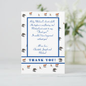 様々な動物をモチーフにした招待状 サンキューカード (スタンド正面)