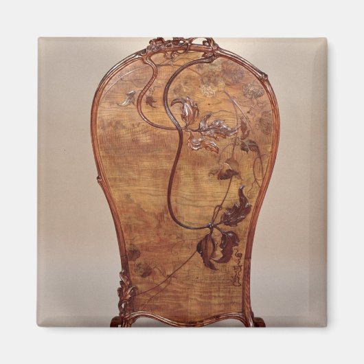 様々な森の木象嵌の火幕 マグネット (正面)