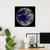 様々な熱帯嵐を示す完全な地球。 ポスター (ホームオフィス)