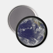 様々な熱帯嵐を示す完全な地球。 マグネット (正面/裏面)