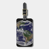 様々な熱帯雨系を示す全地球。 ラゲッジタグ (正面縦)