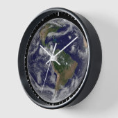 様々な熱帯雨系を示す全地球。 壁時計 (傾斜)