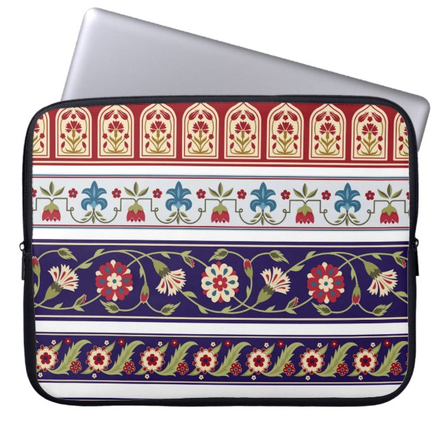 様々な縁ど花とシームレスお洒落。C ラップトップスリーブ (正面)