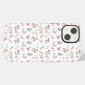 様々な繊細な花柄 iPhoneケース (裏面横)