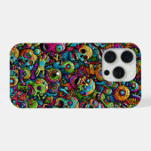 様々な色のゾンビ柄 iPhoneケース (裏面横)