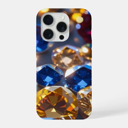様々な色のダイヤモンド iPhoneケース (裏面)