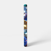 様々な色のダイヤモンド SAMSUNG GALAXYケース (左側面)