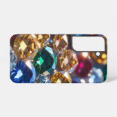 様々な色のダイヤモンド SAMSUNG GALAXYケース (裏面横)