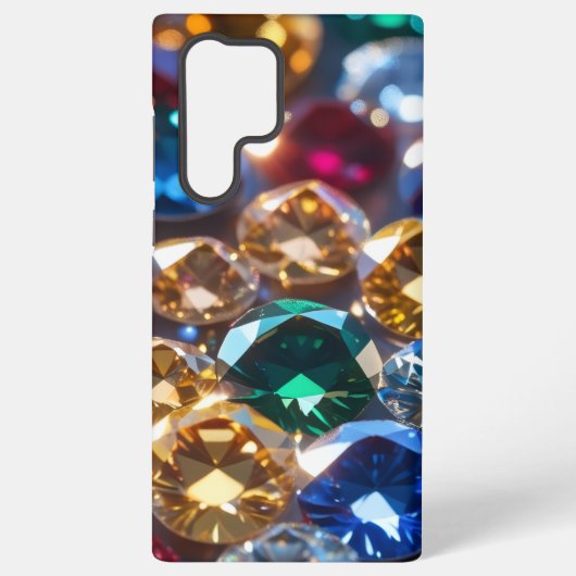 様々な色のダイヤモンド SAMSUNG GALAXYケース (裏面)