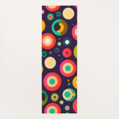 様々な色のヨガマットのレトロサークル ヨガマット (裏面)