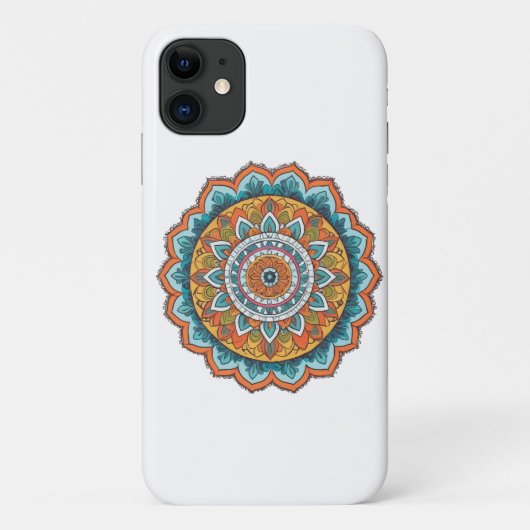 様々な色の曼荼羅 Case-Mate iPhoneケース (裏面)